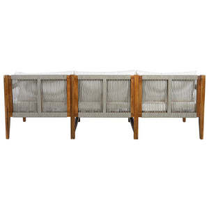 3 Piece Outdoor Sectional Sofa Set