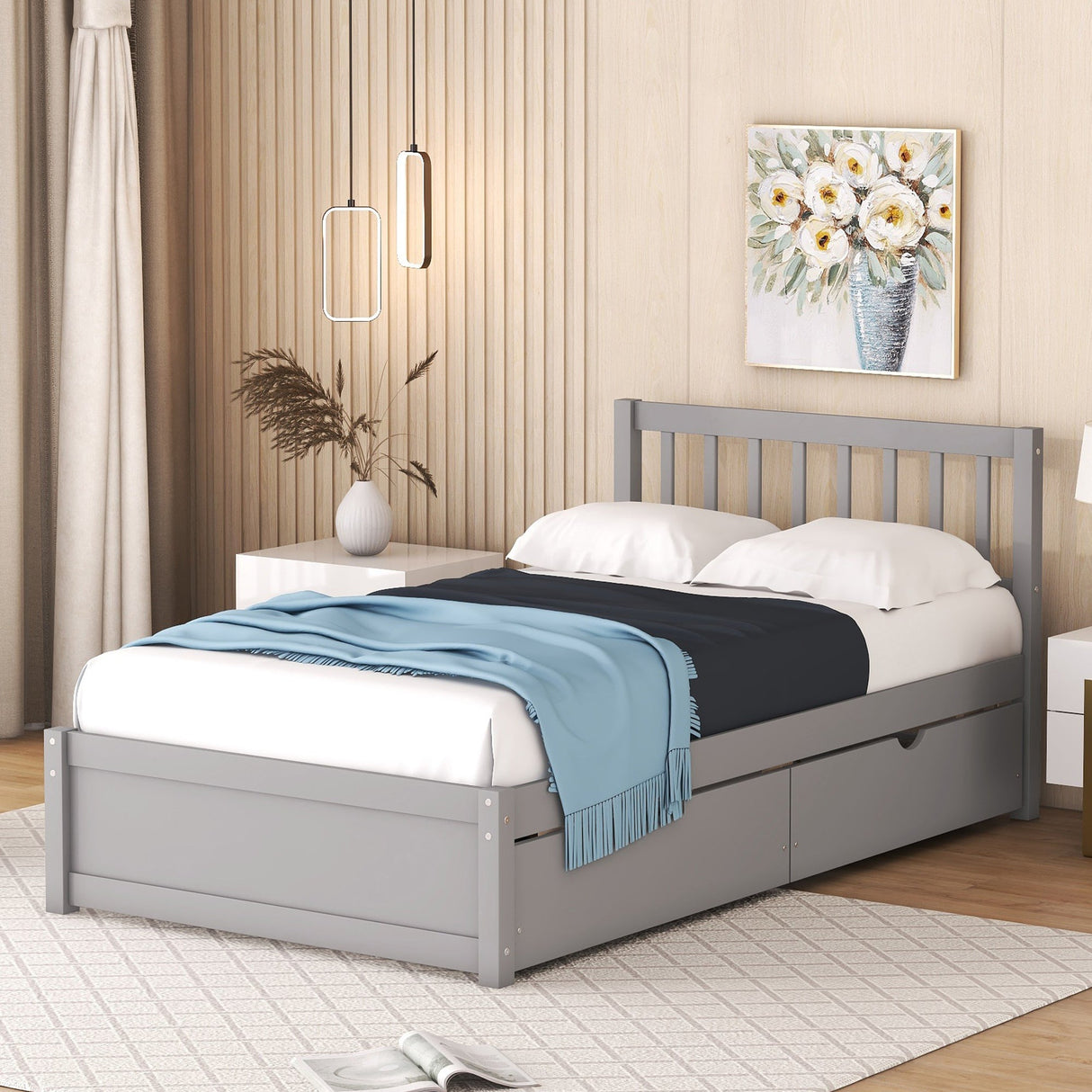 The Modern Storage Twin Bed Frame – Streamlined Design Meets Practical Elegance