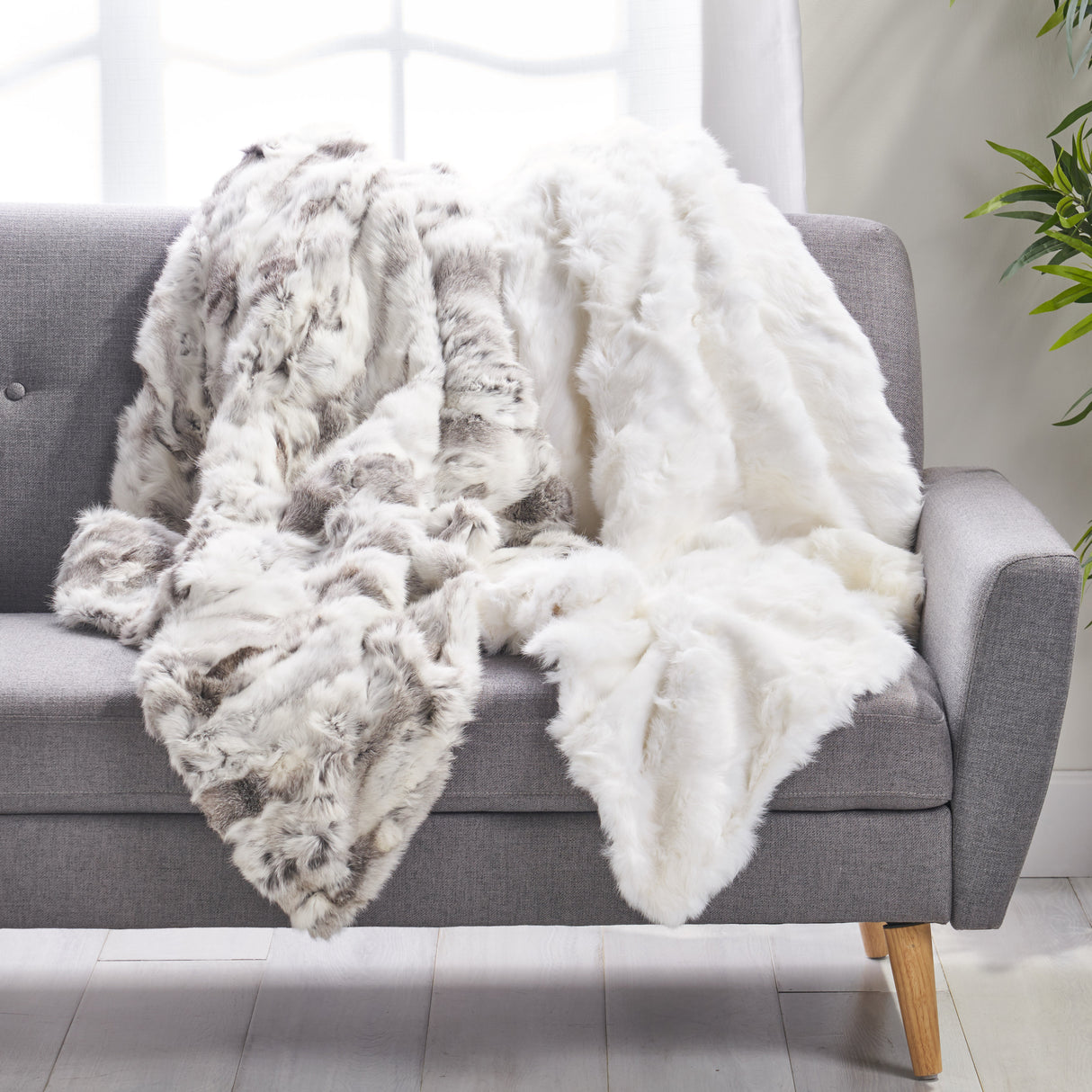 Cozy throw blanket - white