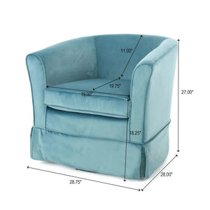 Zeniqua Upholstered Swivel Chair With Loose Cover