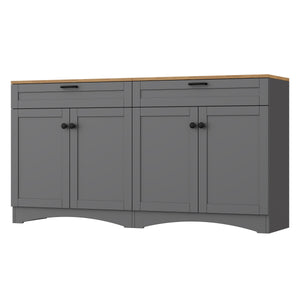 On-Trend Farmhouse TV Stand with 2 Drawers for TVs Up to 70"