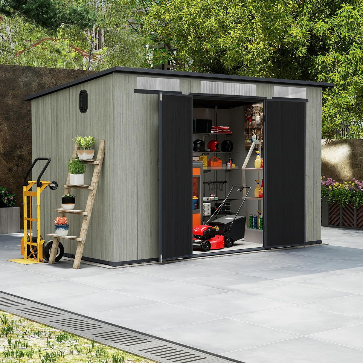6x11FT Outdoor Resin Storage Shed