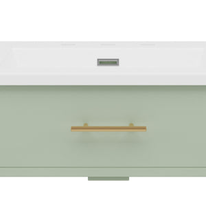 Bathroom Vanity With Sink, Soft Close Doors And Adjustable Shelf