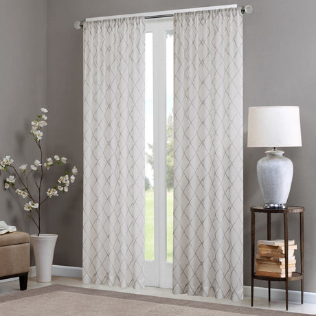 Diamond sheer window curtain panel (only 1 pc panel)