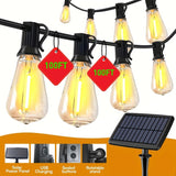 100FT Solar String Lights Outdoor – Waterproof LED Globe Lights for Patio & Garden