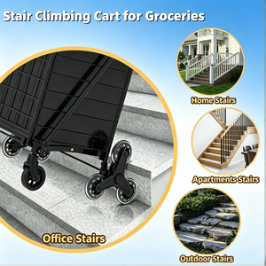 Foldable Utility Shopping Cart on Wheels