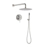 Elegant 10" Round Rain Shower Head And Handheld Set With Adjustable Tilt And Dual Modes