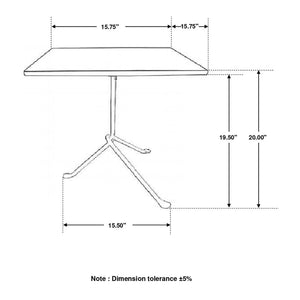 Accent Table With Tripod Legs - Brown