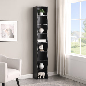 8-Layer Adjustable Shelf Ultra-Thin Bookshelf