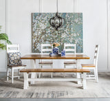 Farmhouse 6-Light Wood Chandelier Pendant Light Fixture