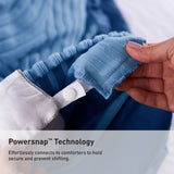 BedGear Performance Duvet Set, King - Stonewash Blue/Racetrack