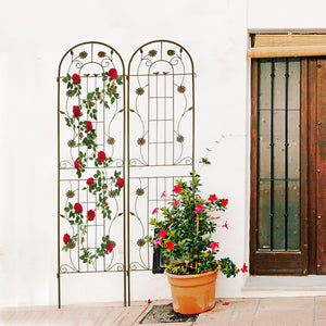 Metal Garden Trellis Rustproof Trellis For Climbing Plant Outdoor Flower Support