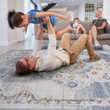NAAR PAYAS Collection Medallion Non-Shedding  and Stain Resistant Area Rug