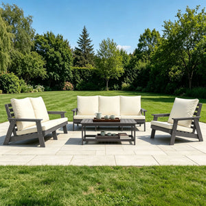 HIPS 3 Seater Outdoor Garden Sofa with Cushion