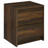 Geary - 2 Drawer Nightstand With LED Lights And USB Charging Ports