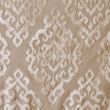 Knitted jacquard damask total blackout grommet top curtain panel pair(2 pcs window panels)