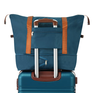 GigaTech Hardshell 3-Piece Lightweight Luggage Set - Blue 28 Inch