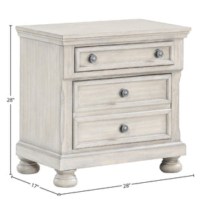 Nightstand Two Storage Drawers