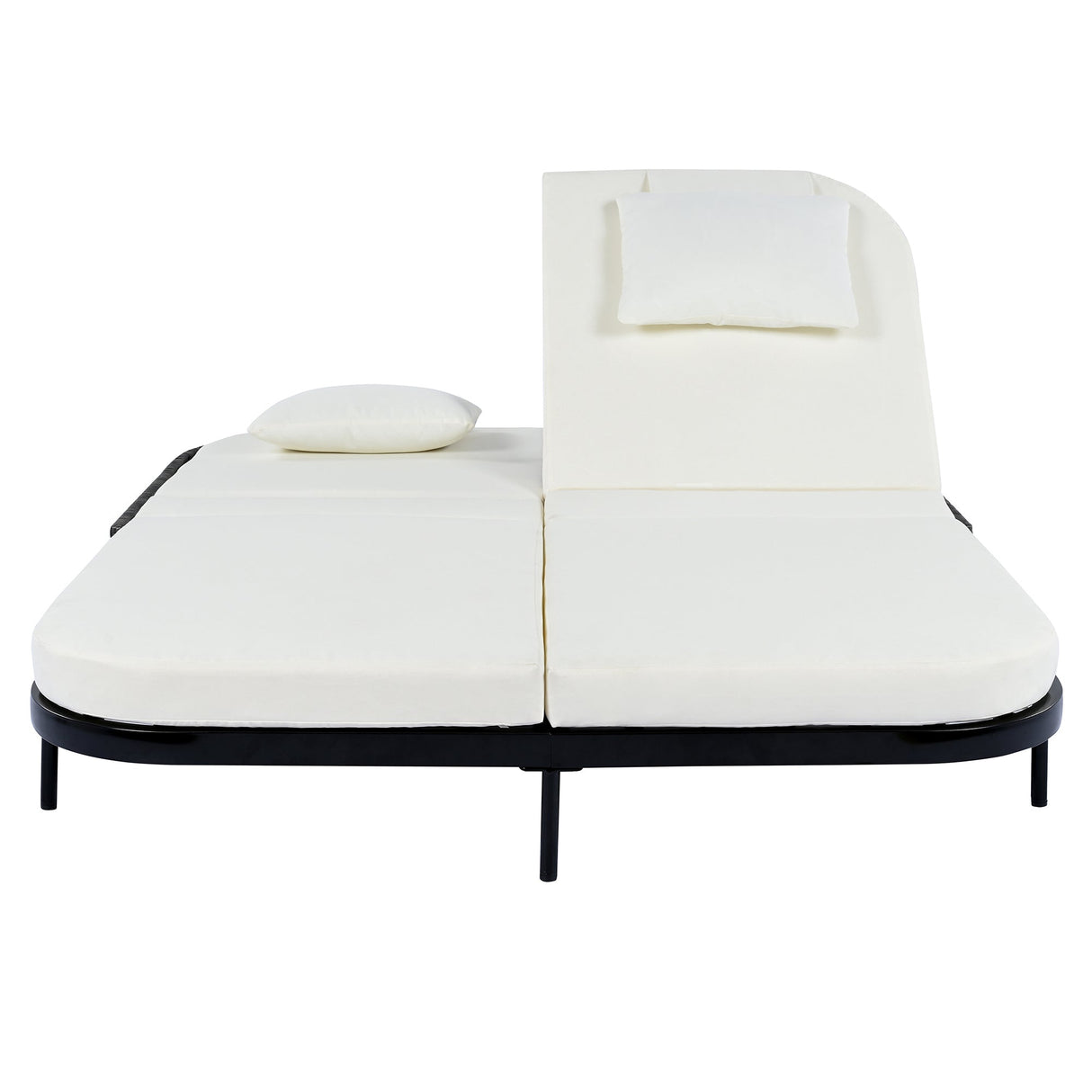 TREXM Outdoor Daybed with Adjustable Backrest