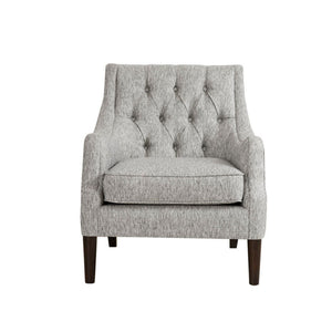Button Tufted Accent Chair Vintage Style