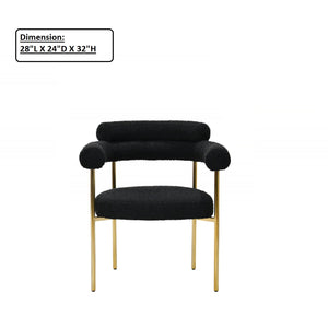 Upholstered Accent Dining Chairs With Armrests (Set of 2)
