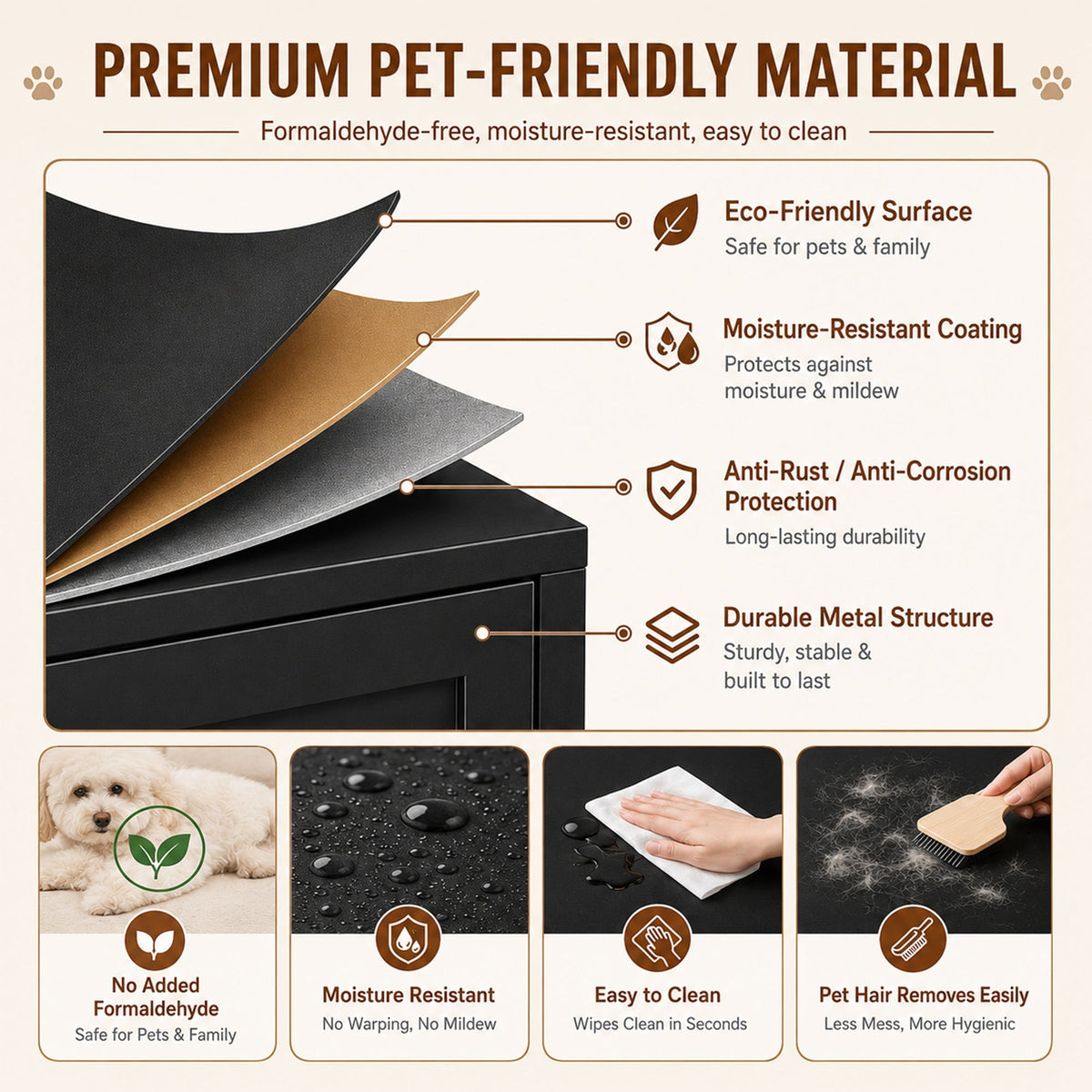 Metal Cat Litter Box Enclosure