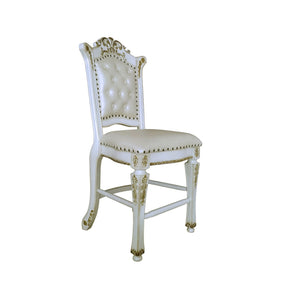 Vendome Antique Counter Height Chair Set of 2 - White