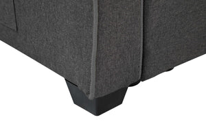 William - Sleeper Sofa With 2 USB Charging Ports And 4 Accent Pillows - Gray
