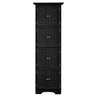 Tall Storage Cabinet With Doors And 4 Shelves For Living Room, Kitchen, Office, Bedroom, Bathroom, Modern