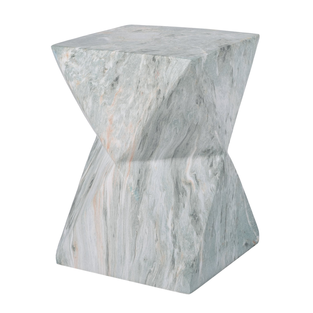 Modern Geometric Hourglass Accent Table