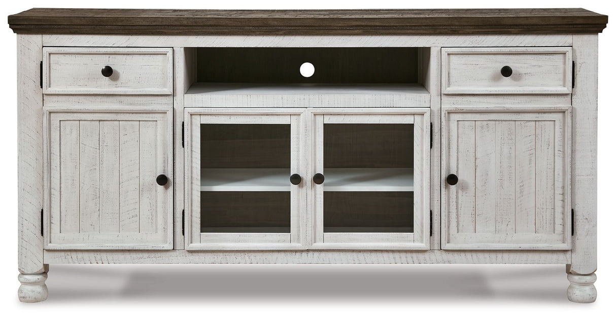 Havalance - Extra Large TV Stand - 4 Doors - Brown / Beige