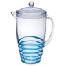 Swirl Unbreakable Plastic Water Pitcher With Lid And Spout