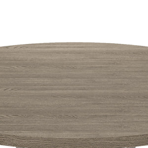 Tannen - Round Dining Table - White And Gray