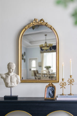 Set of 2 Vintage Gold Candle Holders