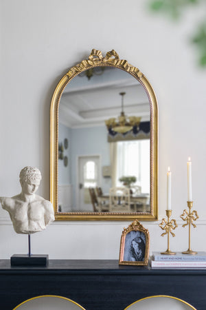 Set of 2 Vintage Gold Candle Holders