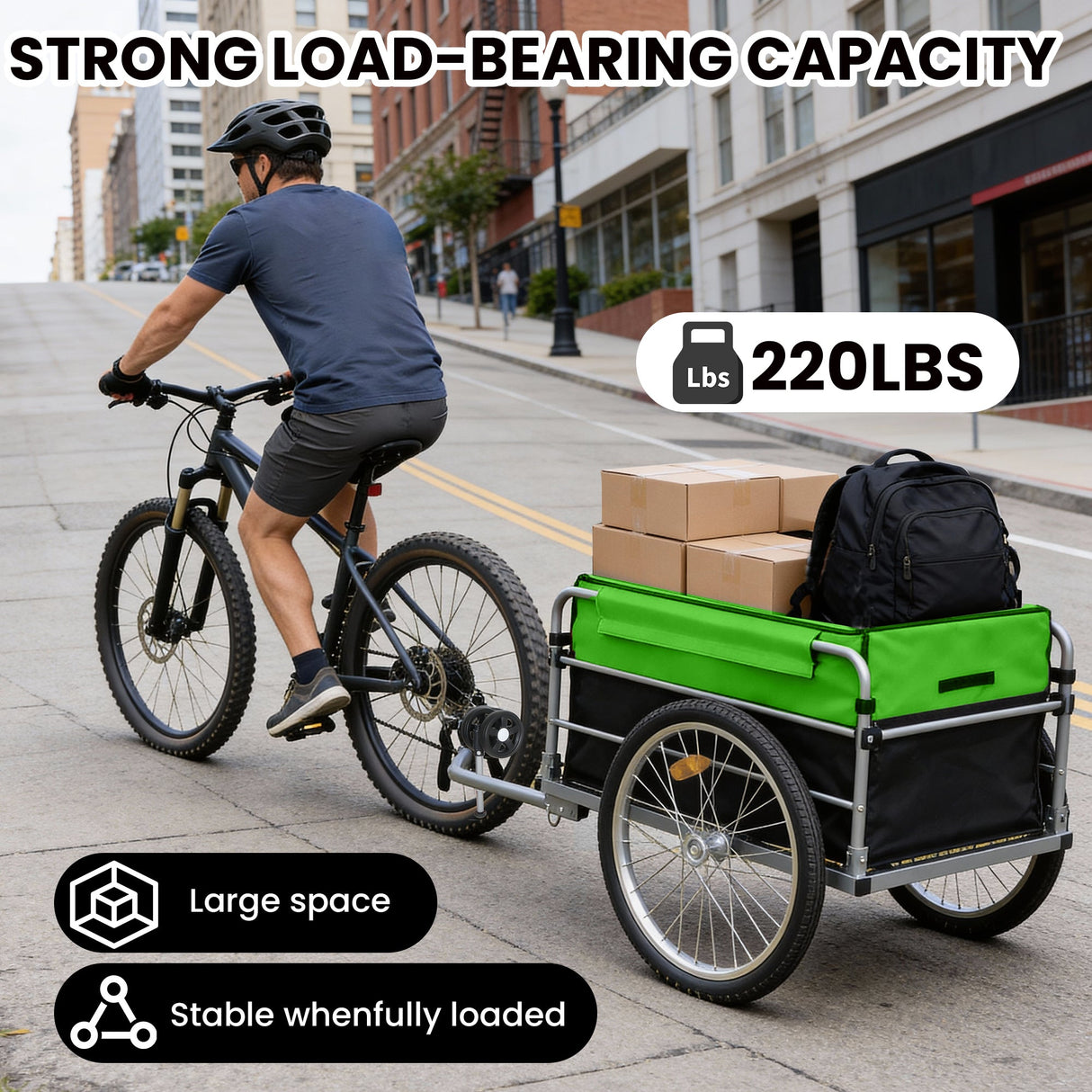 Heavy Duty Bike Cargo Trailer