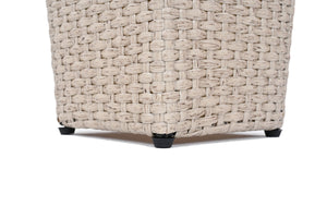 Outdoor PE Wicker Flower Pots, 2-Pcs Set, Beige