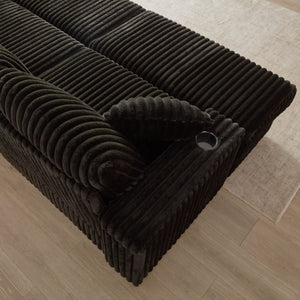 3 Seater Sofa With 2 Ottomans For Living Room