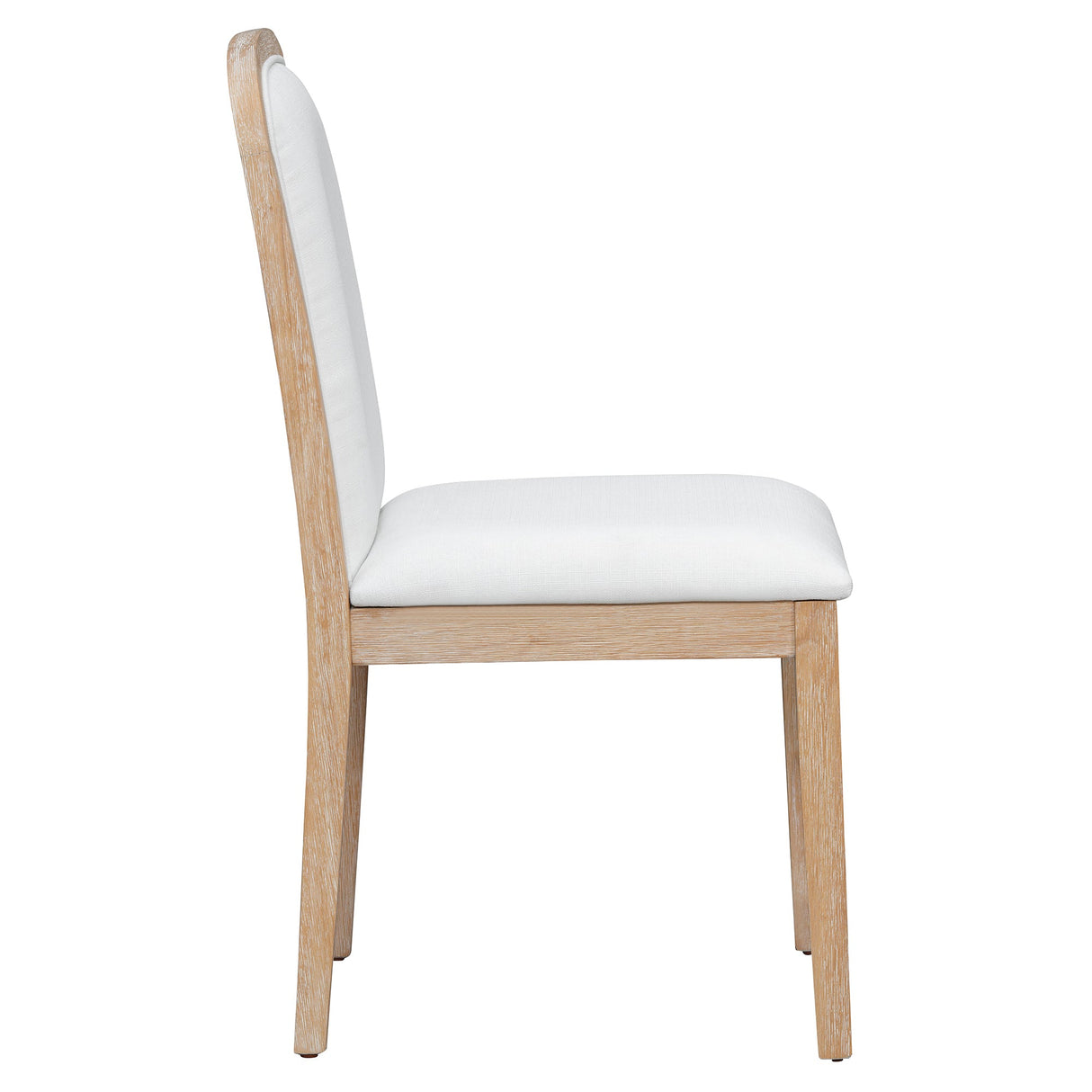 TREXM Vintage Style Dining Chair Set with 4 Upholstered Chairs