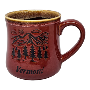 Vermont Green Mountains Mug - Brick