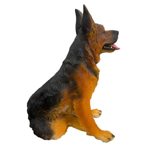 Realistic German Shepherd Resin Statue