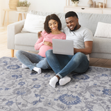 NAAR MARFI Collection Oriental Non-Shedding and Stain Resistant Area Rug