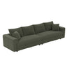 4 Seat Sofa, Modern Comfy Upholstered Sofa Cloud Couch, Deep Seat Couches With Soft Pillows