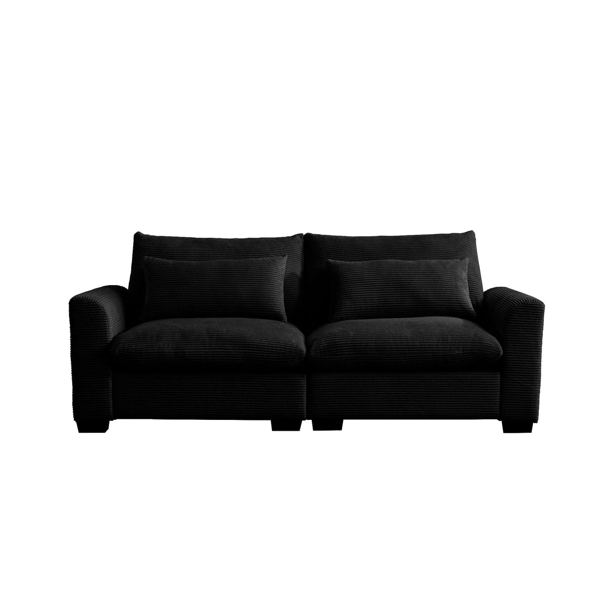 Modern 2 Seater Corduroy Fabric Sofa