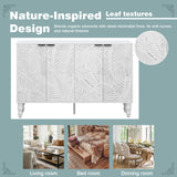 47.2'' Modern TV Stand with 2 Spacious Storage Cabinets