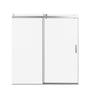 Frameless Sliding Shower Door With Soft- Close, 3 / 8" Tempered Glass