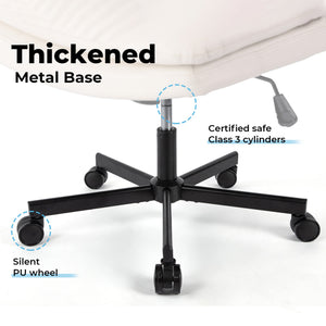 Upgrade! Larger Size 360° Swivel Home Office Desk Chair with Wheels
