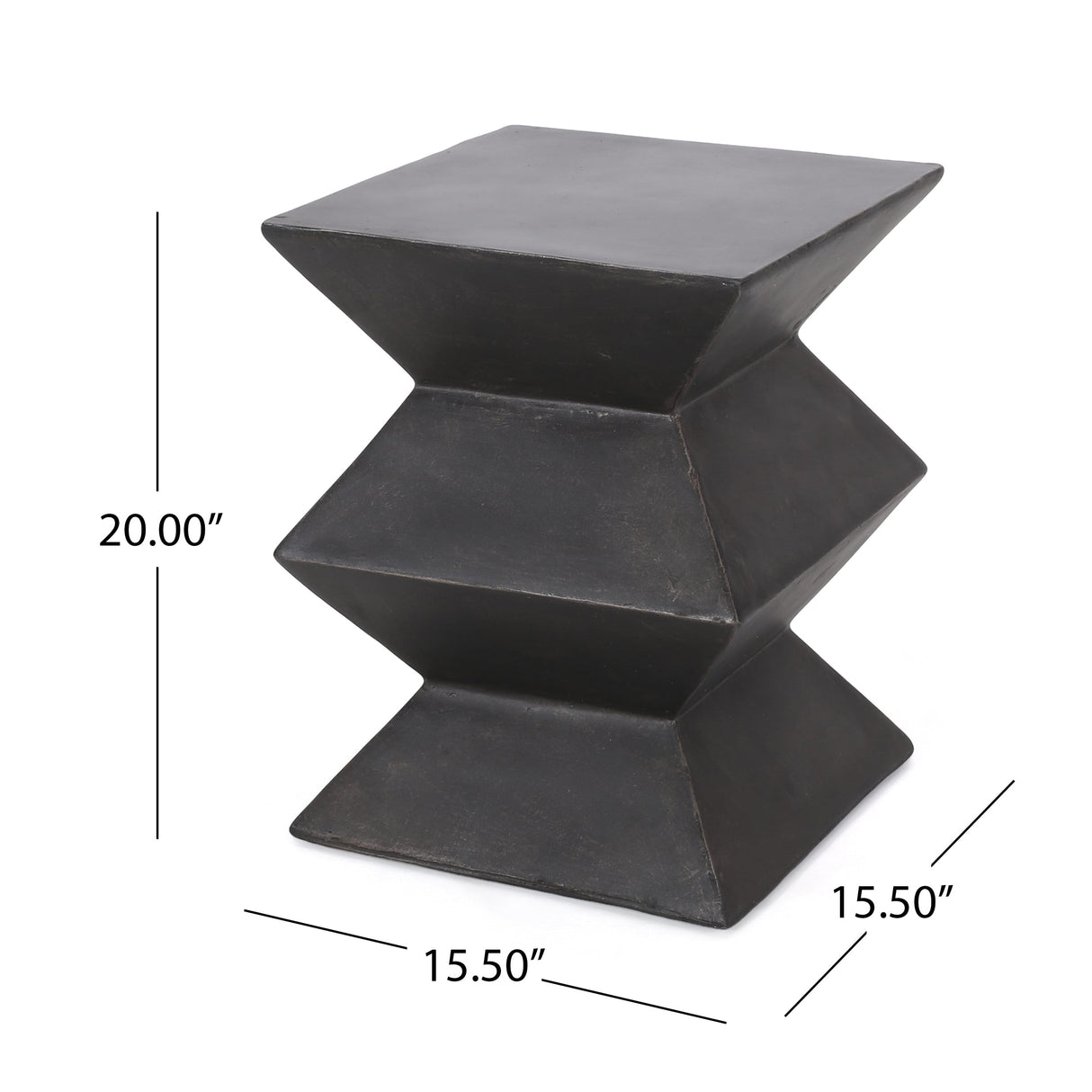 Outdoor Lightweight Concrete Side Table
