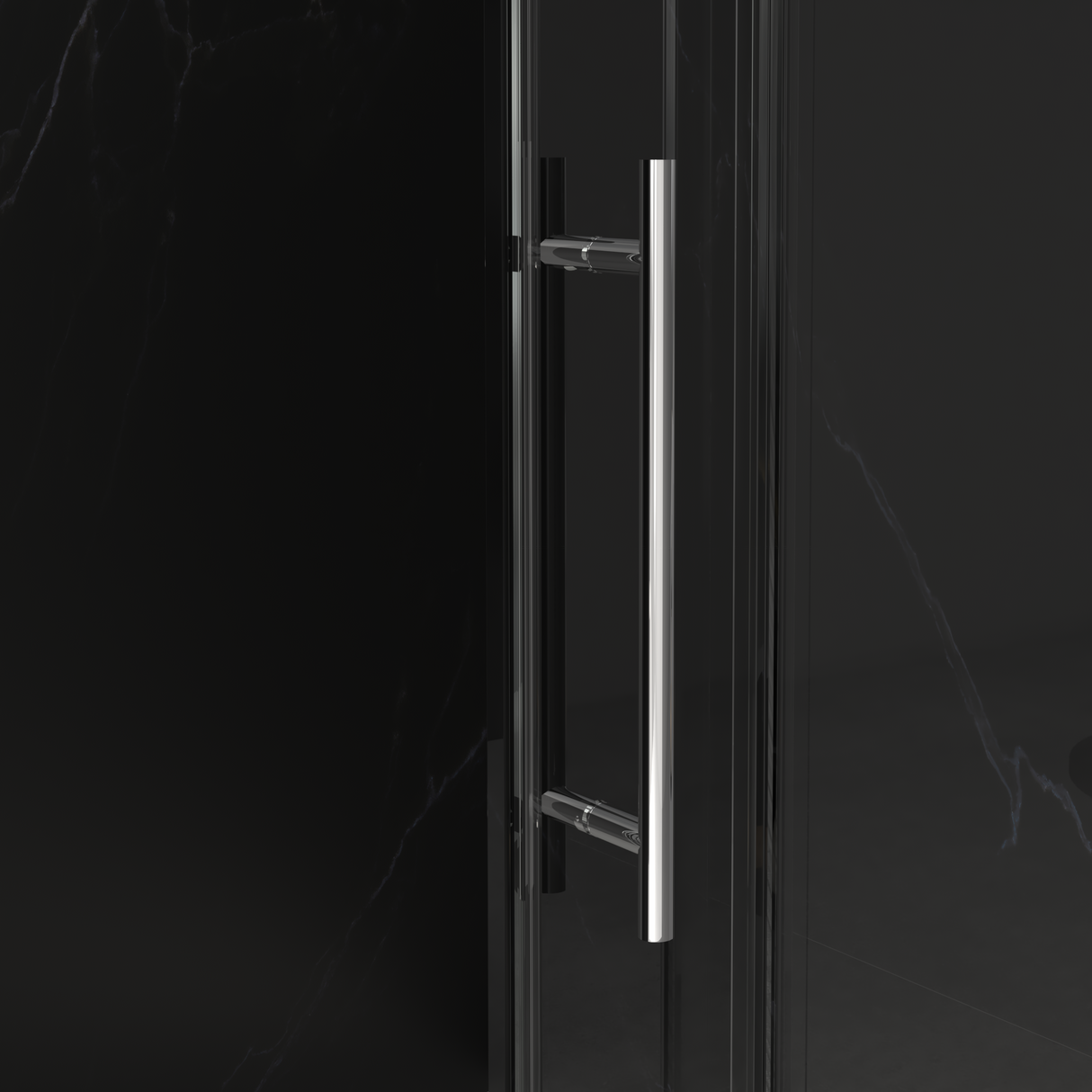 56"-60"W x 76"H Frameless Shower Door