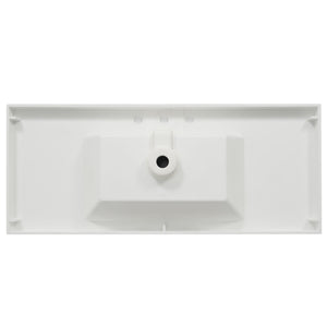 Vanity Top With 3 Faucet Holes, Rectangular Basin For Bathroom - White